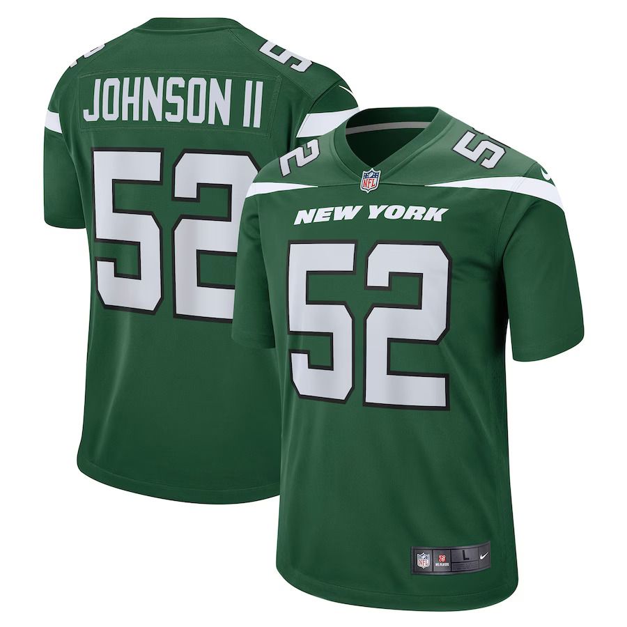 Men New York Jets #52 Jermaine Johnson II Nike Green Player Game NFL Jersey
